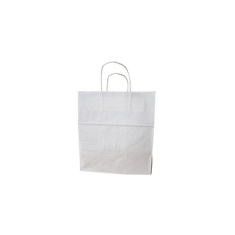 Sac kraft traiteur poignées torsadées Sac kraft traiteur poignées torsadées