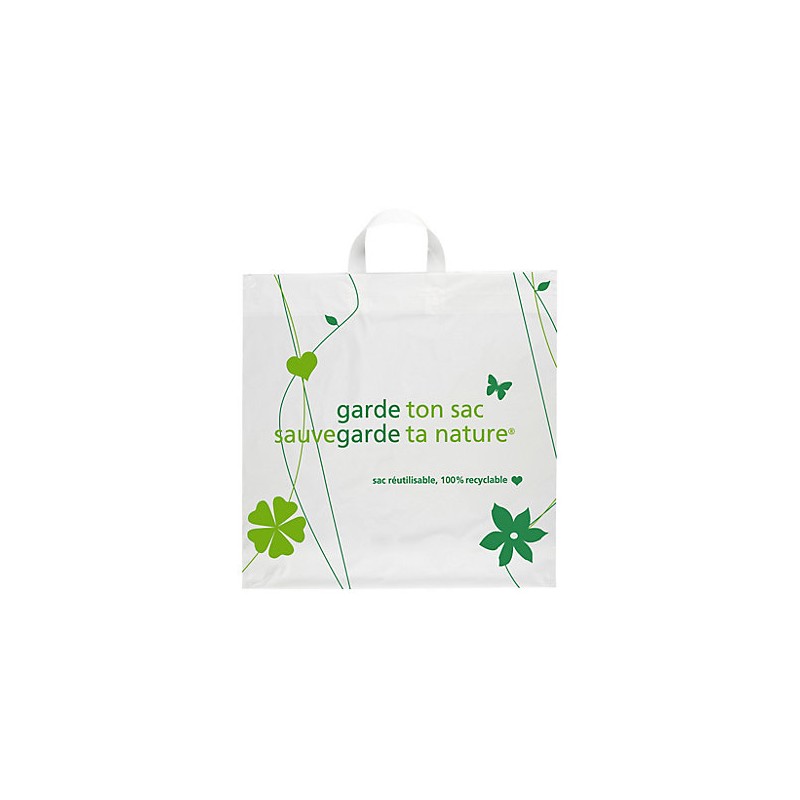 Sac Recyclé Poignées Souple Sac Recyclé Poignées Souple